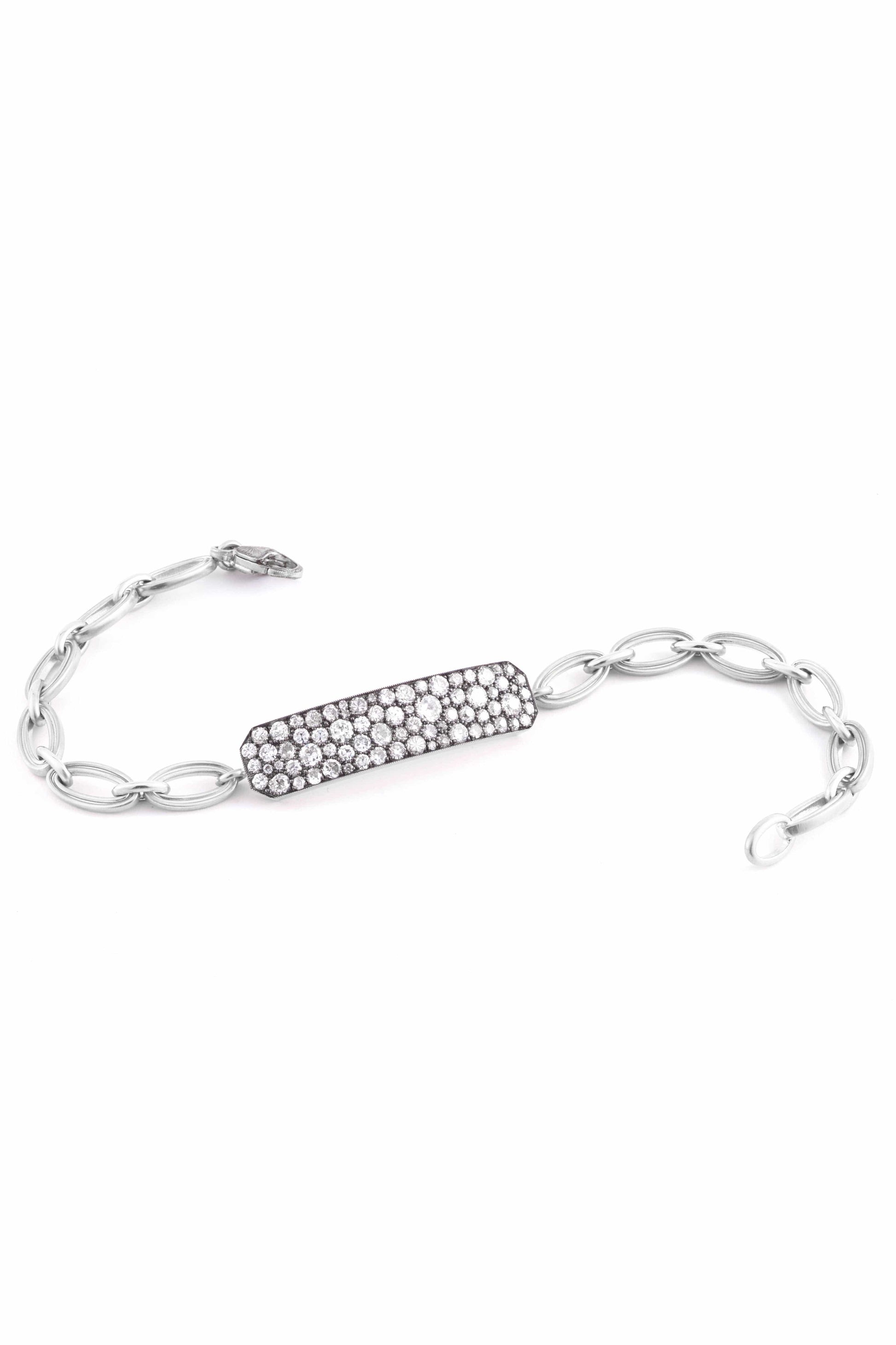 SYLVA & CIE-Baby Ten Table Mirage Bracelet-WHITE GOLD