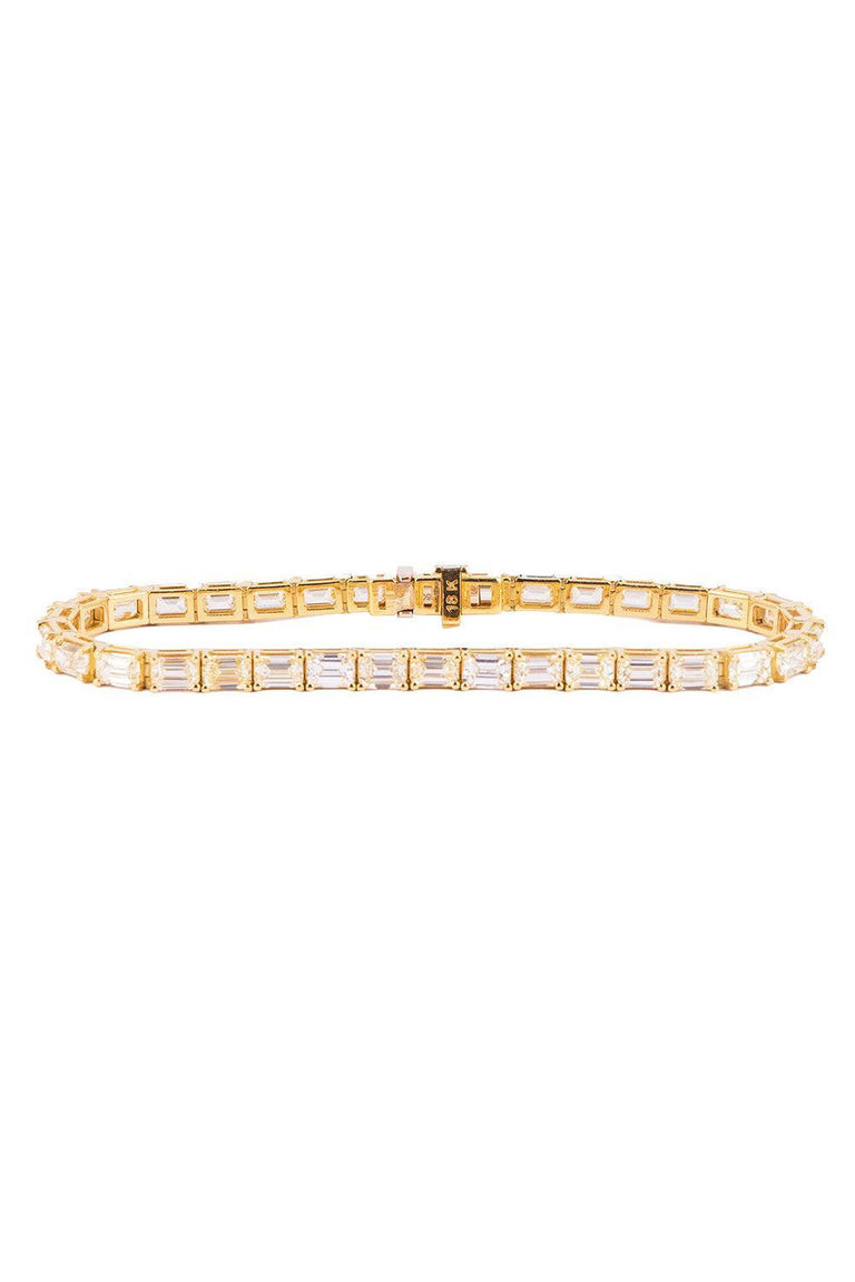 Diamond Emerald-Cut Bracelet