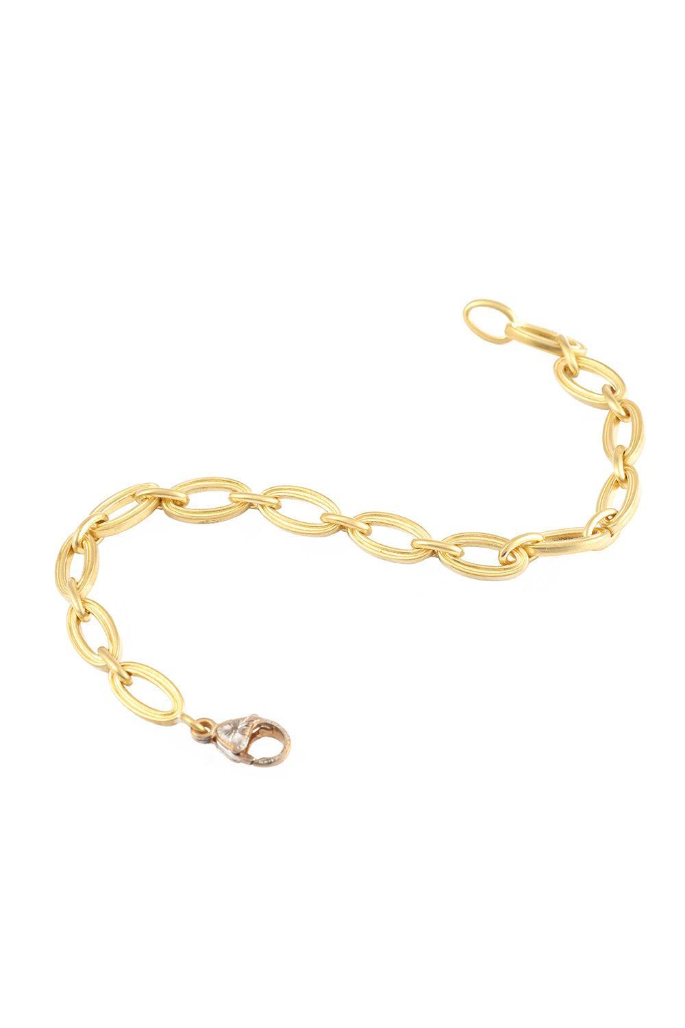 Link Mirage Collection Bracelet-YELLOW GOLD-7.25-JEWELRYFINE JEWELBRACELET O-SYLVA & CIE
