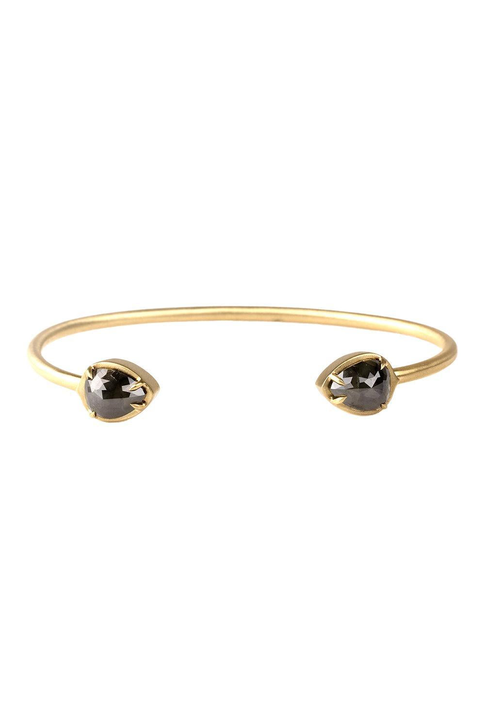 Diamond Pear Rough Cut Bracelet-YELLOW GOLD-JEWELRYFINE JEWELBRACELET O-SYLVA & CIE