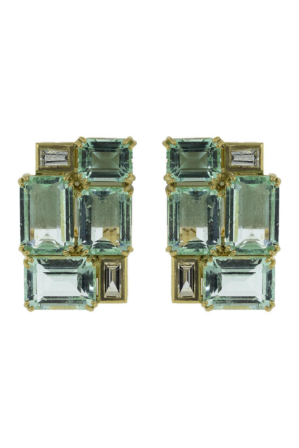Colombian Emerald Earrings-YELLOW GOLD-JEWELRYFINE JEWELEARRING-SYLVA & CIE