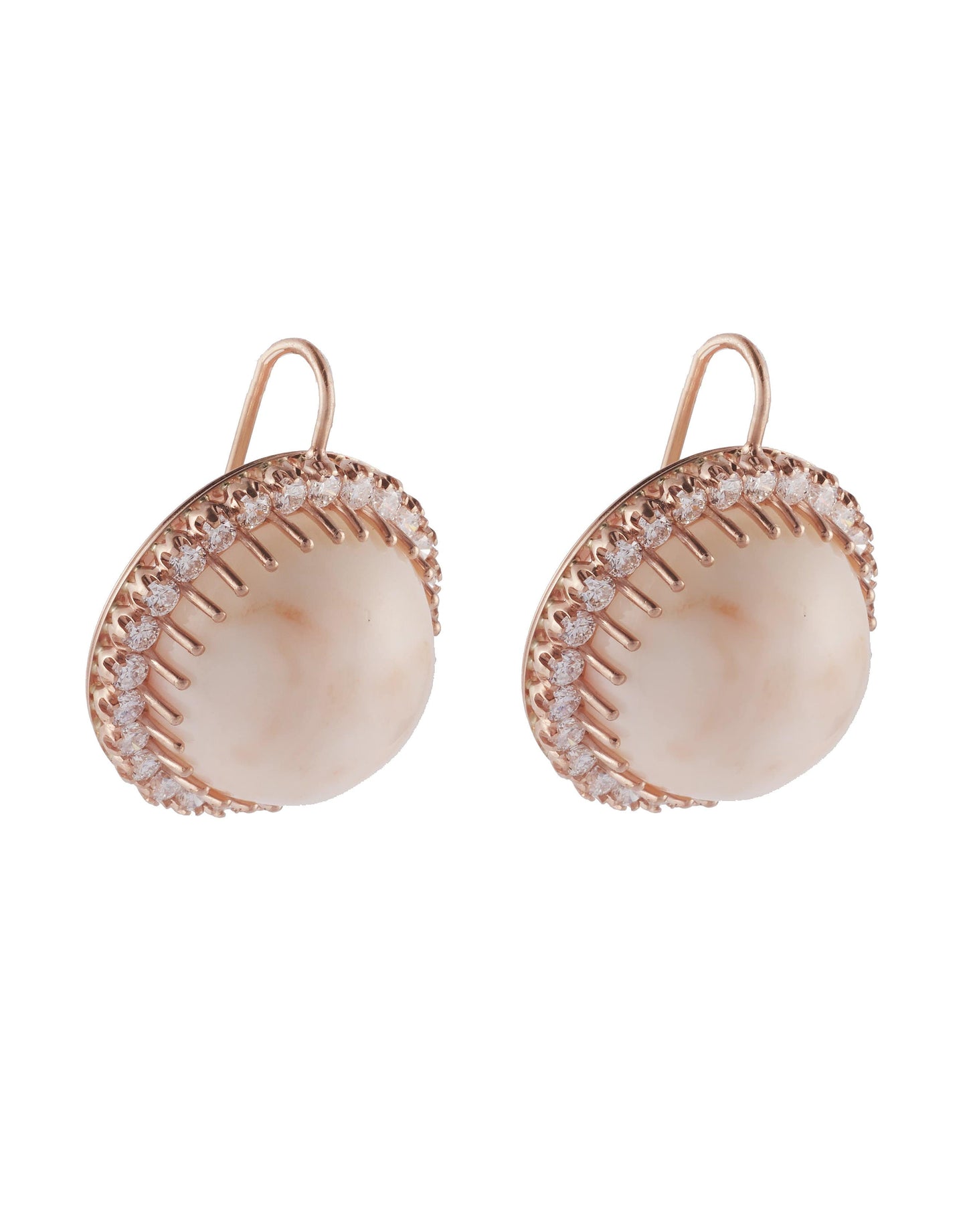 SYLVA & CIE-Angel Skin Coral Earrings-ROSE GOLD