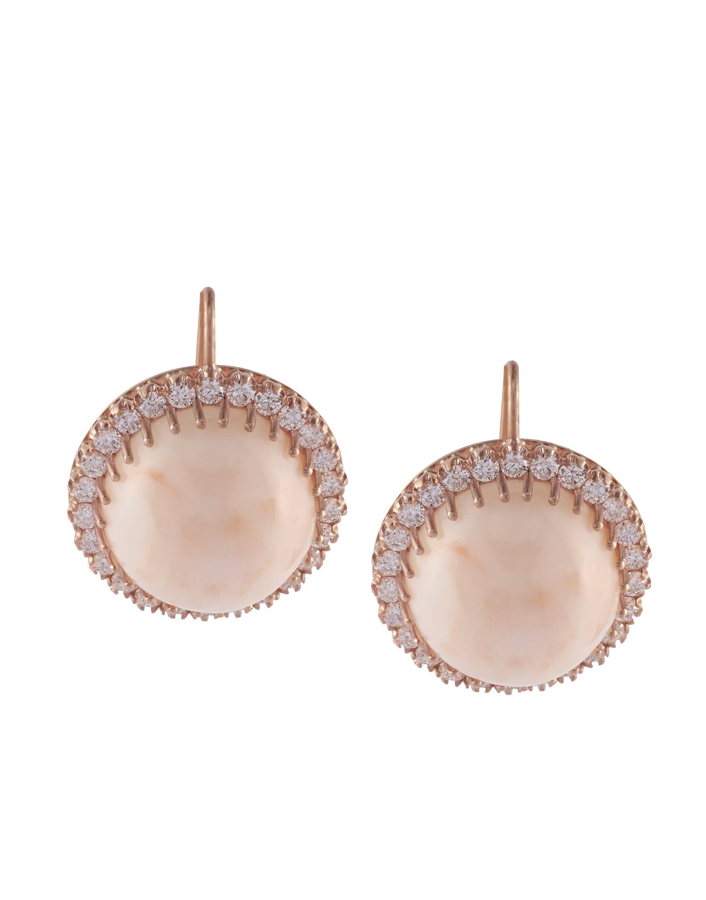 SYLVA & CIE-Angel Skin Coral Earrings-ROSE GOLD