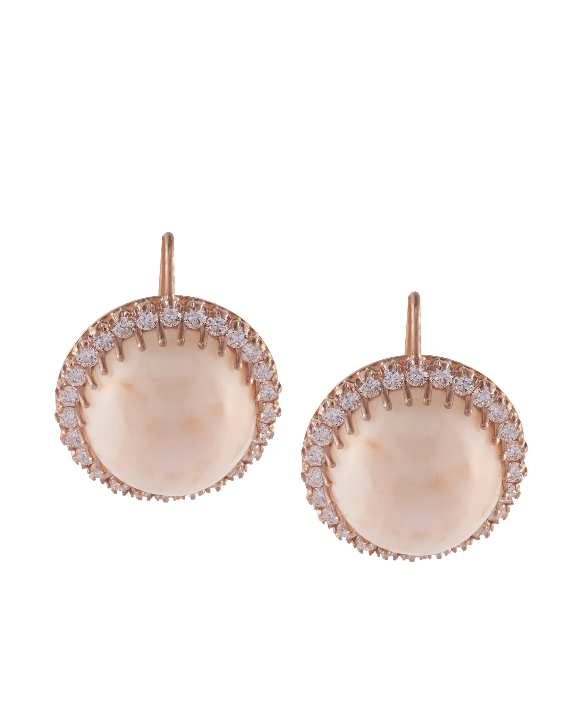 SYLVA & CIE-Angel Skin Coral Earrings-ROSE GOLD