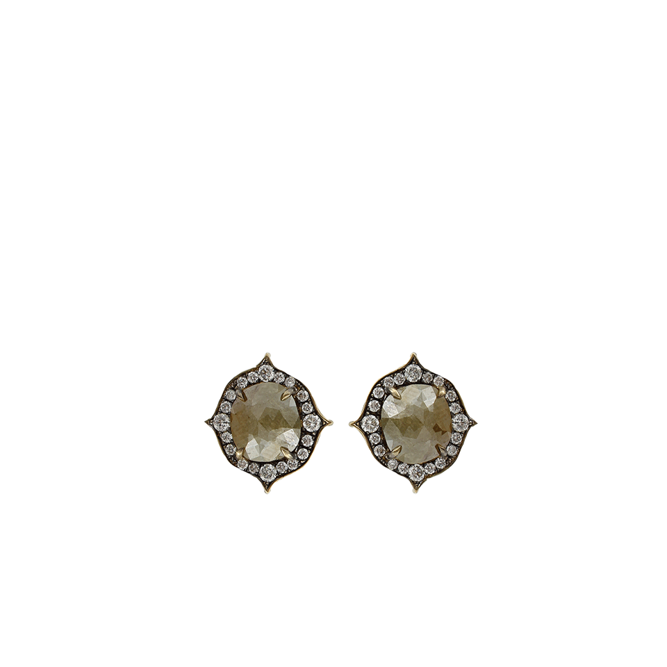 SYLVA & CIE-Rough Diamond Earrings-YELLOW GOLD