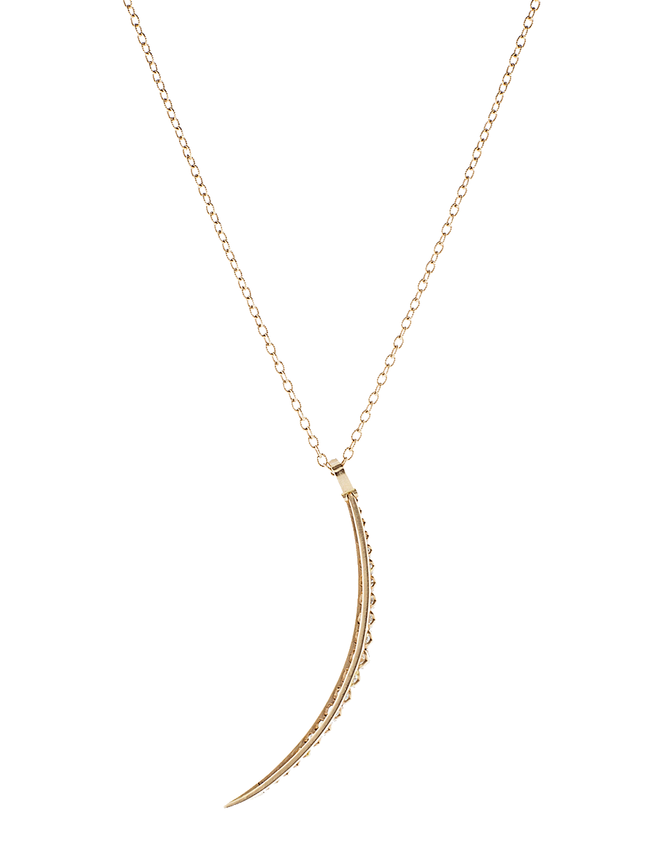 SYLVA & CIE-Crescent Moon Pendant Necklace-ROSE GOLD