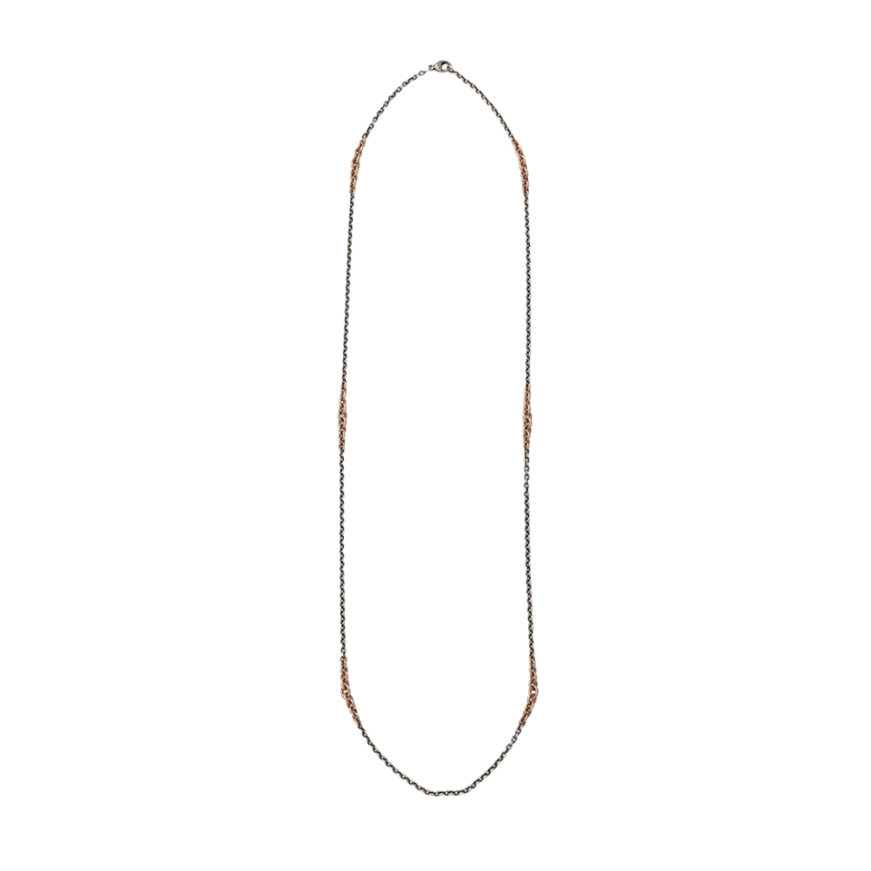SYLVA & CIE-Mixed Gold Chain Necklace-ROSE GOLD