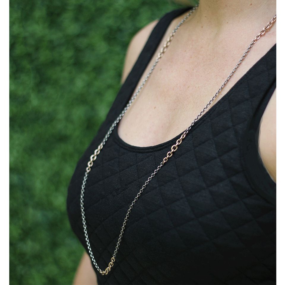 SYLVA & CIE-Mixed Gold Chain Necklace-ROSE GOLD