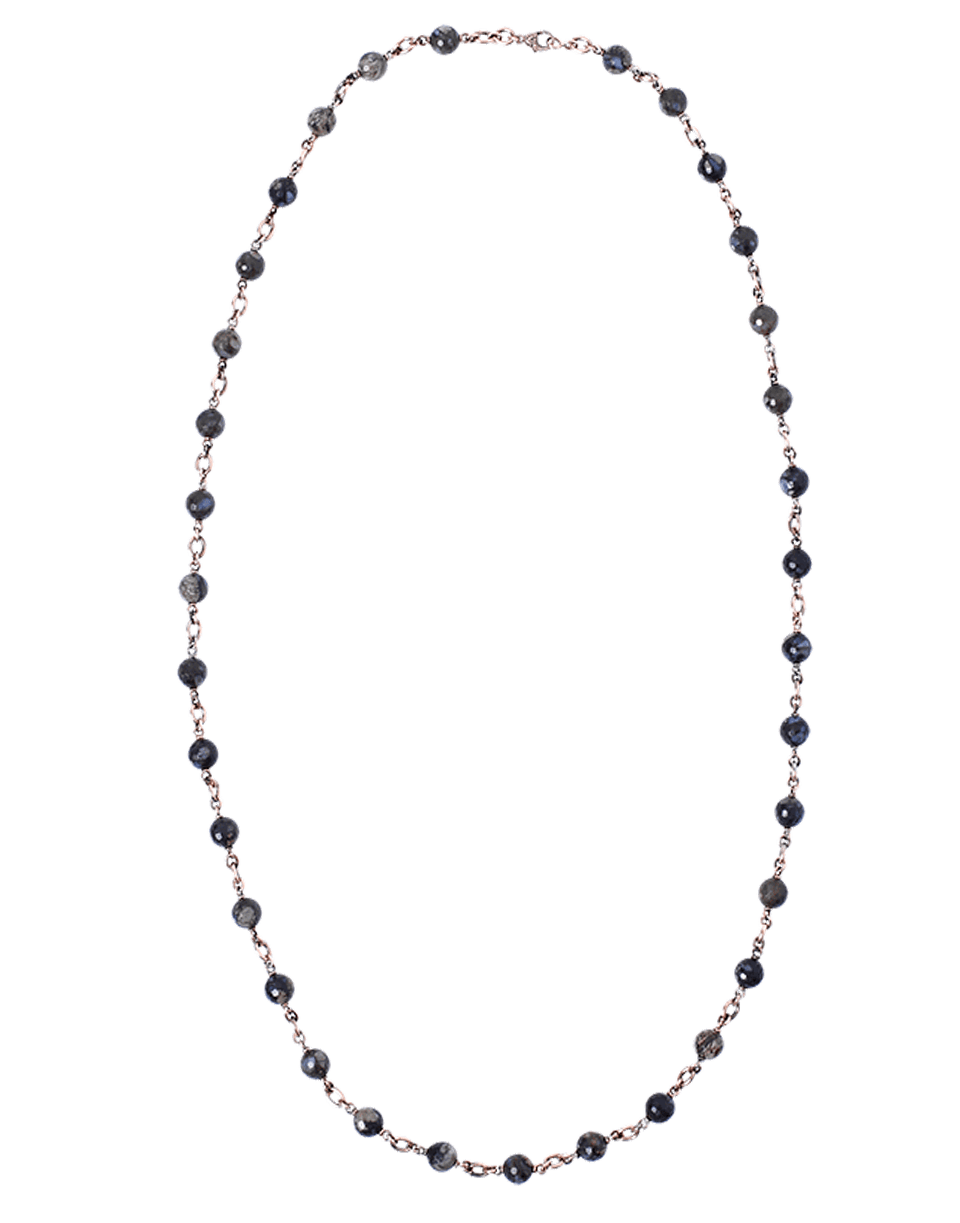 SYLVA & CIE-Rhyollite Volcanic Rock Necklace-ROSE GOLD