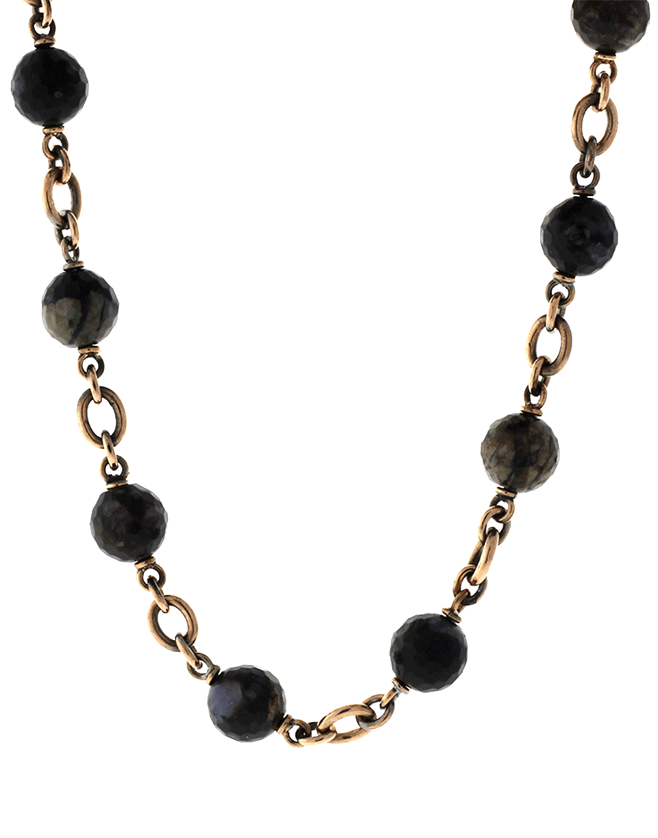 SYLVA & CIE-Rhyollite Volcanic Rock Necklace-ROSE GOLD