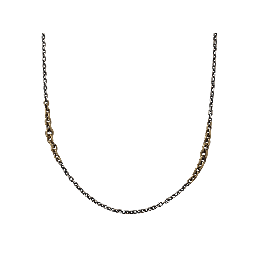 SYLVA & CIE-Mixed Link Chain Necklace-SILVER