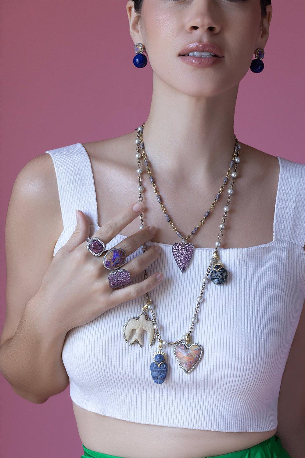 SYLVA & CIE-Pearl Necklace-WHITE GOLD