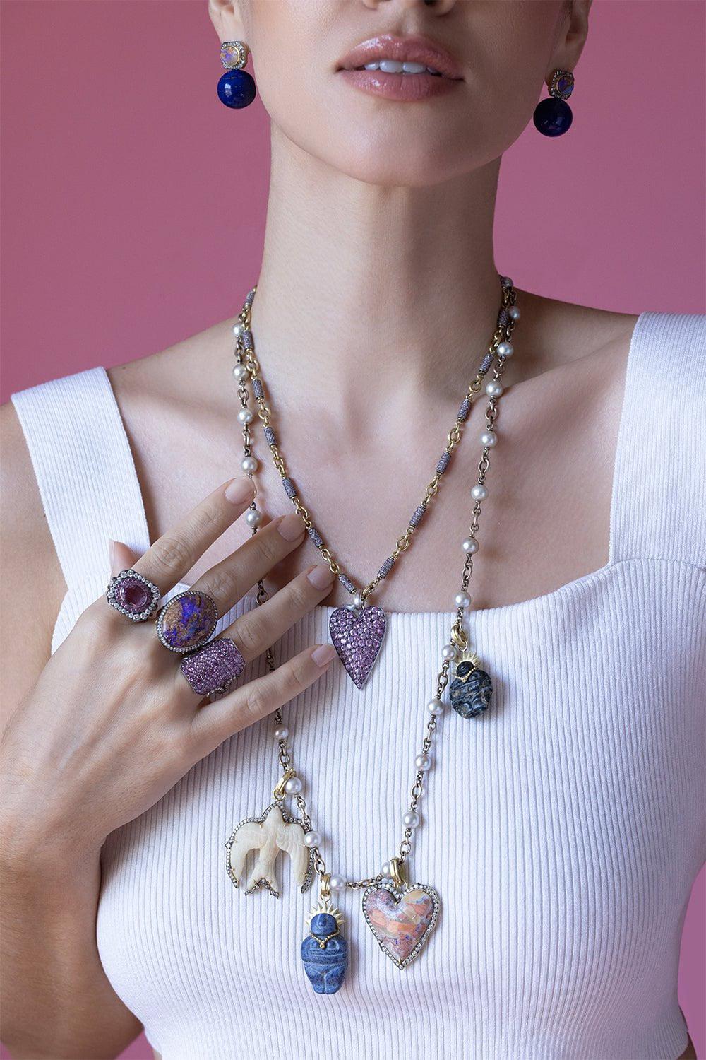 SYLVA & CIE-Pearl Necklace-WHITE GOLD