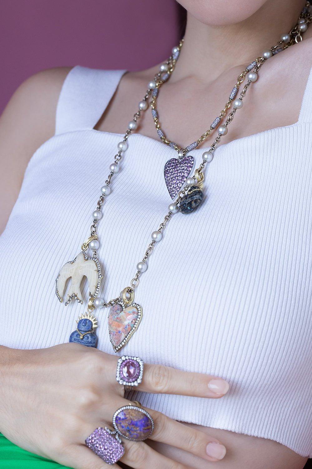 SYLVA & CIE-Pearl Necklace-WHITE GOLD
