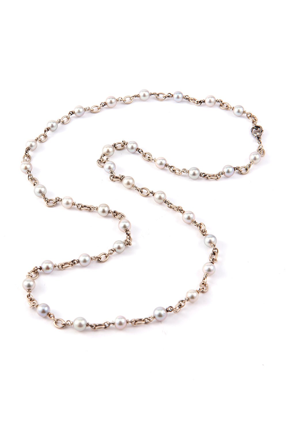 SYLVA & CIE-Pearl Necklace-WHITE GOLD