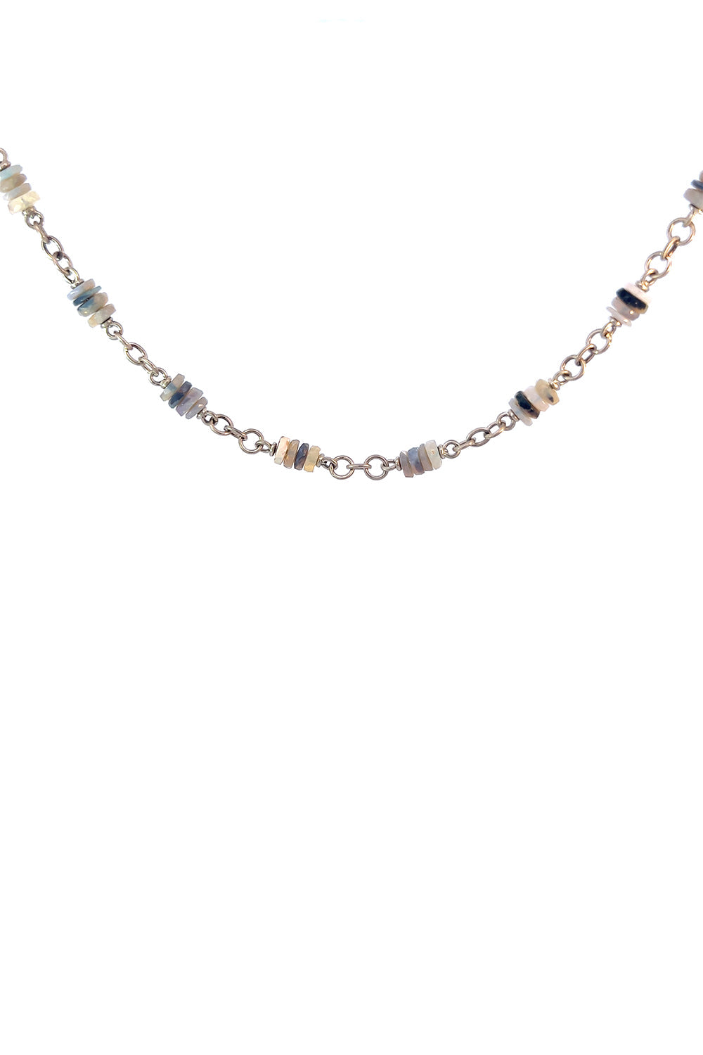 Opal Beads Necklace-YELLOW GOLD-18-JEWELRYFINE JEWELNECKLACE O-SYLVA & CIE