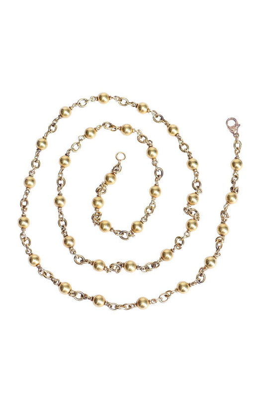 Ball Necklace-YELLOW GOLD-28-JEWELRYFINE JEWELNECKLACE O-SYLVA & CIE
