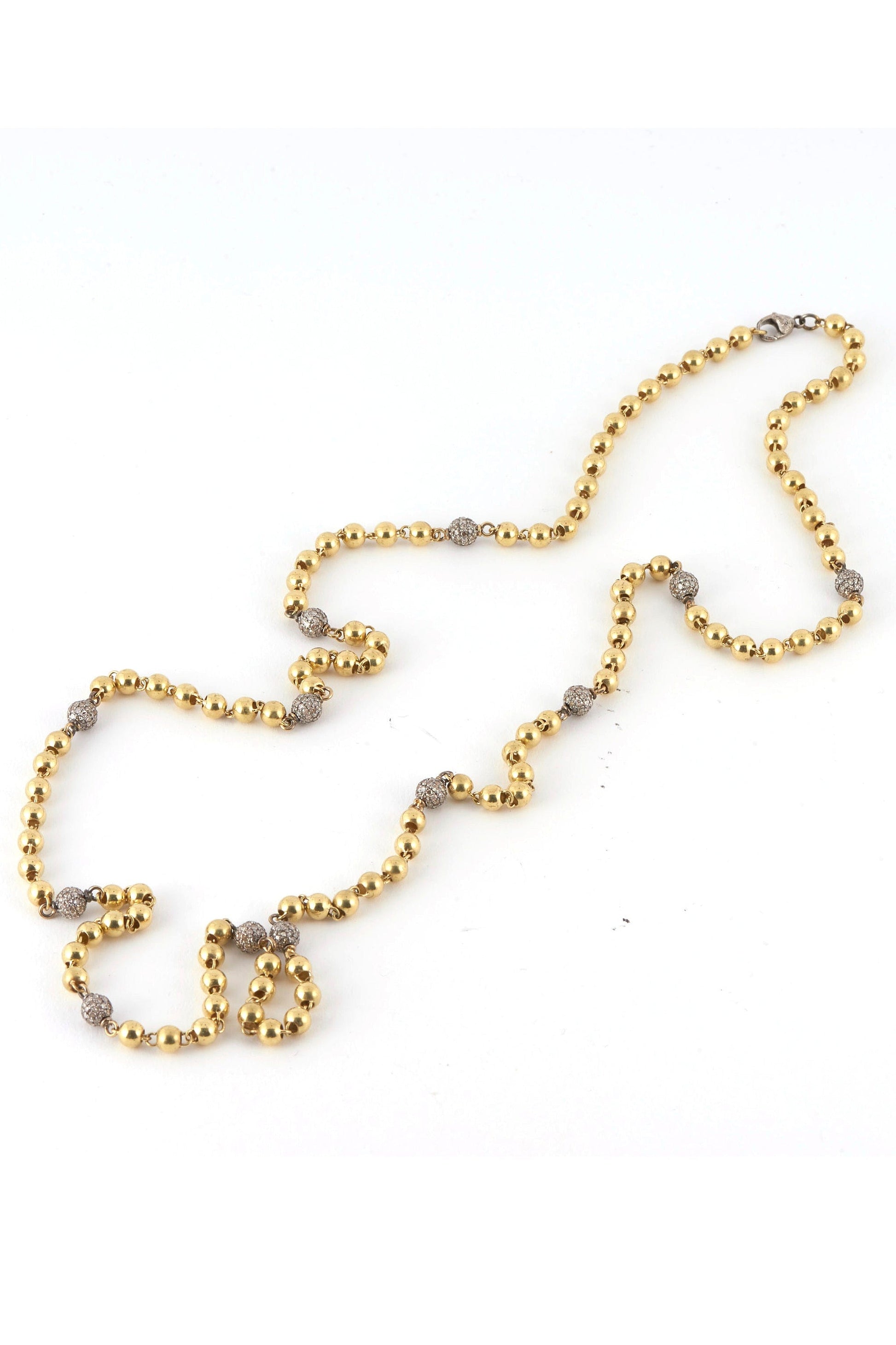 SYLVA & CIE-Boule Chain Necklace-YELLOW GOLD