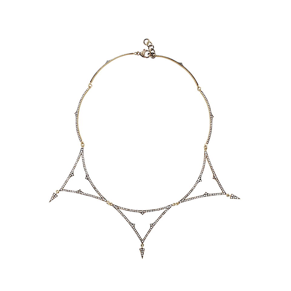 SYLVA & CIE-Diamond Kite Necklace-YELLOW GOLD