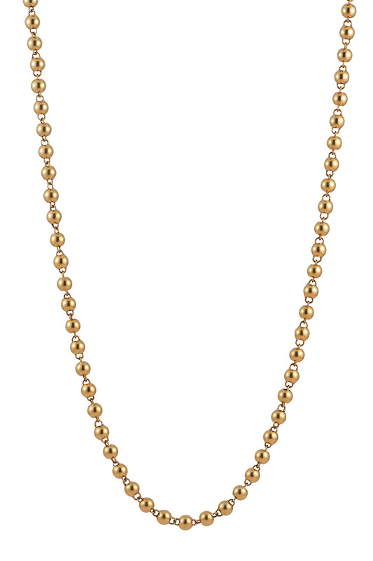 Dot Beaded Chain Necklace