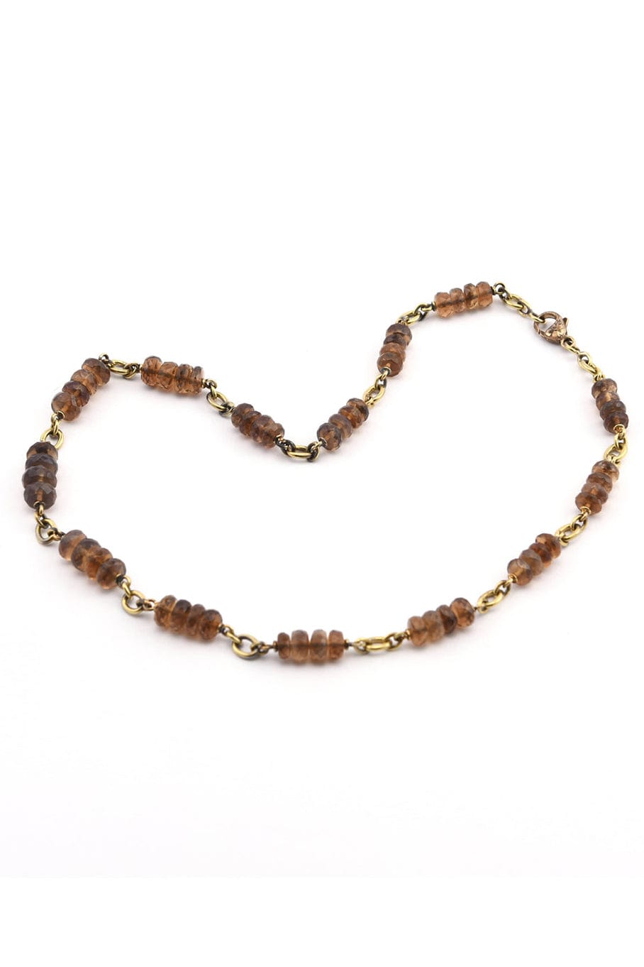 SYLVA & CIE-Honey Opal Faceted Necklace-YELLOW GOLD