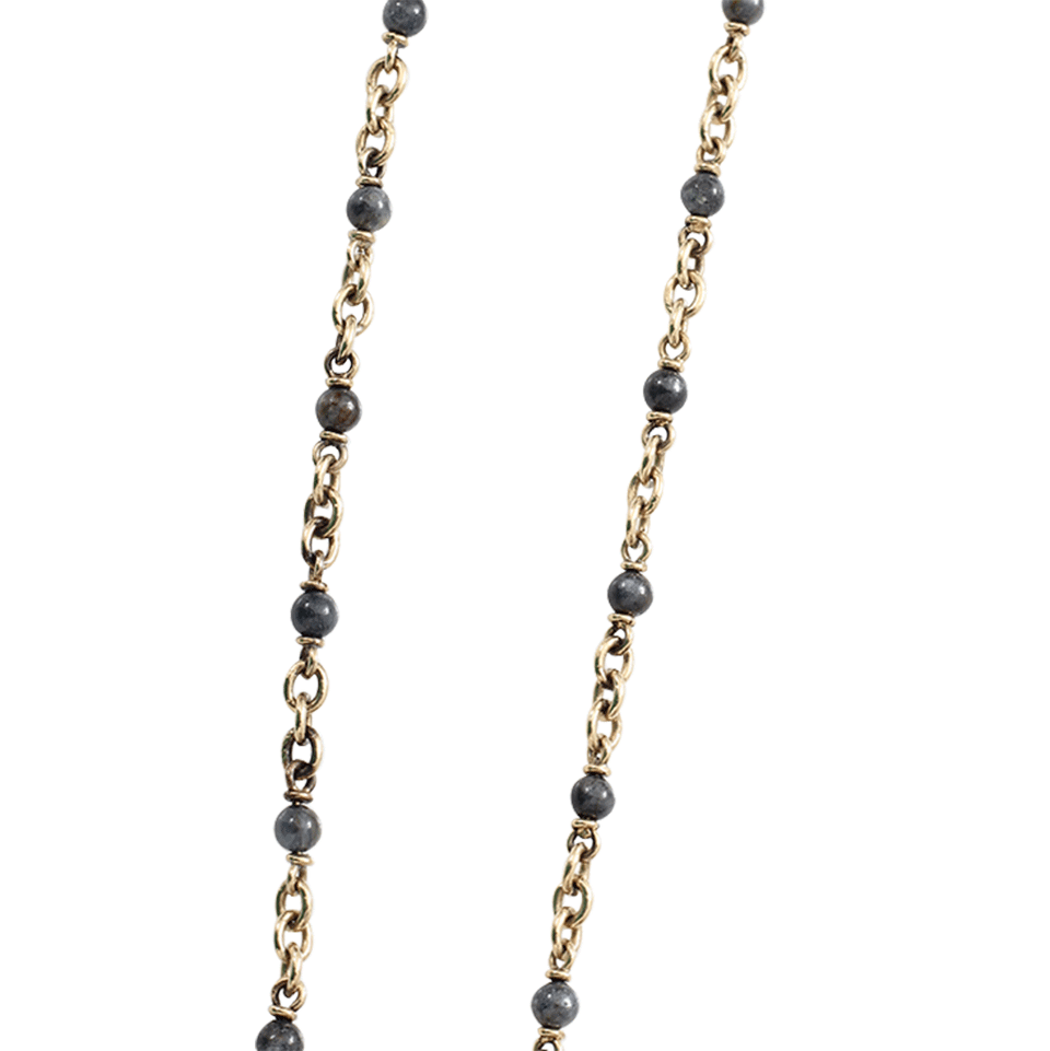 SYLVA & CIE-Kyonite Bead Necklace-YELLOW GOLD