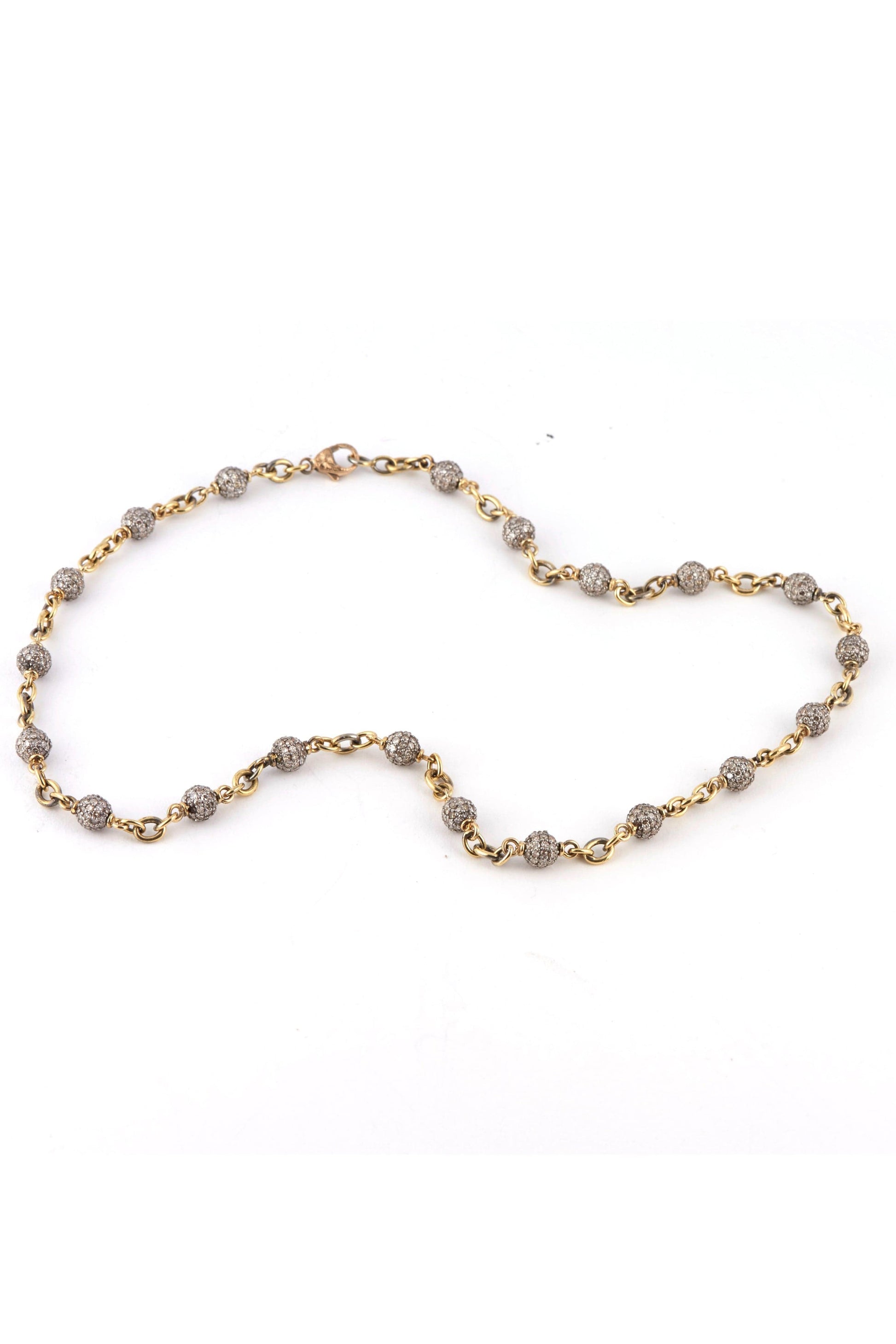 SYLVA & CIE-Large Diamond Ball Chain-YELLOW GOLD