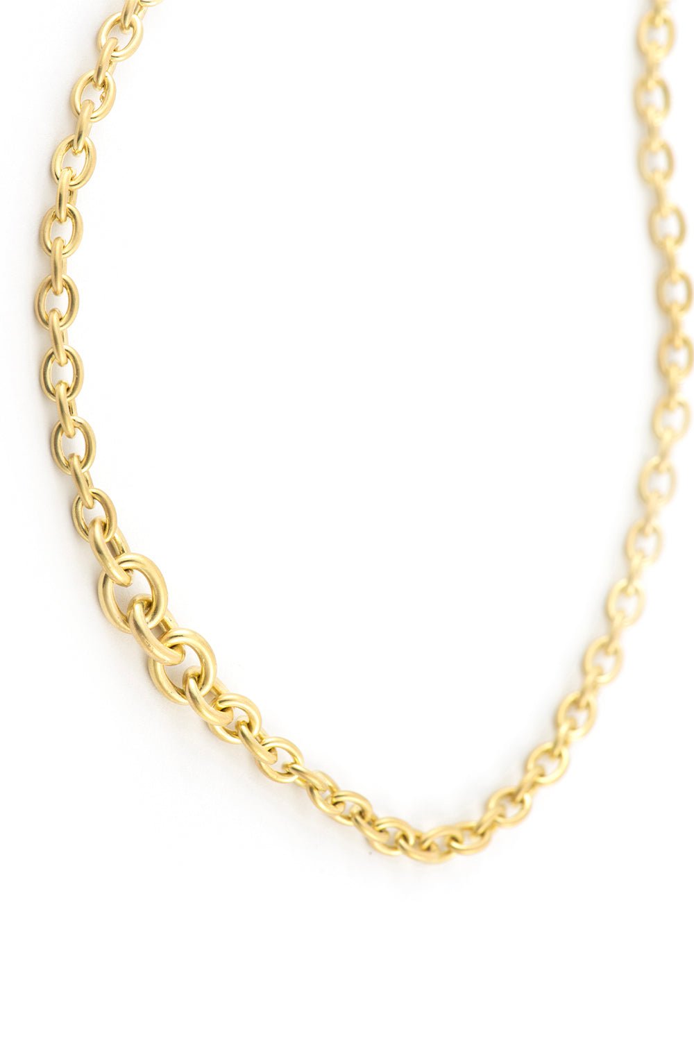 SYLVA & CIE-Link Chain Necklace-YELLOW GOLD