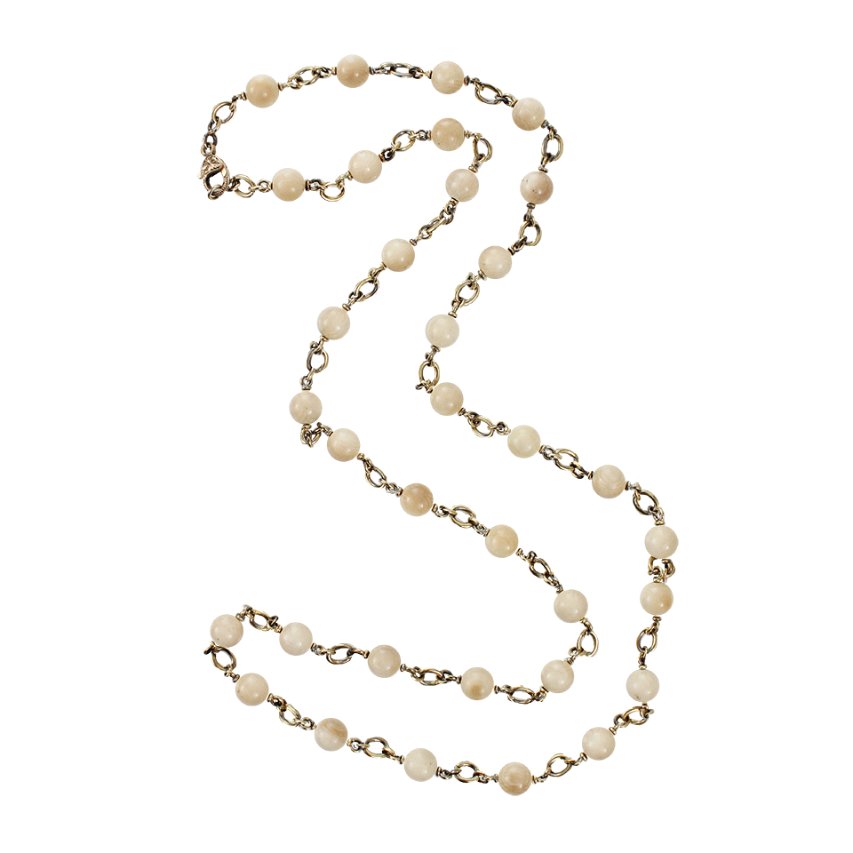 SYLVA & CIE-Mammoth Bead Necklace-YELLOW GOLD