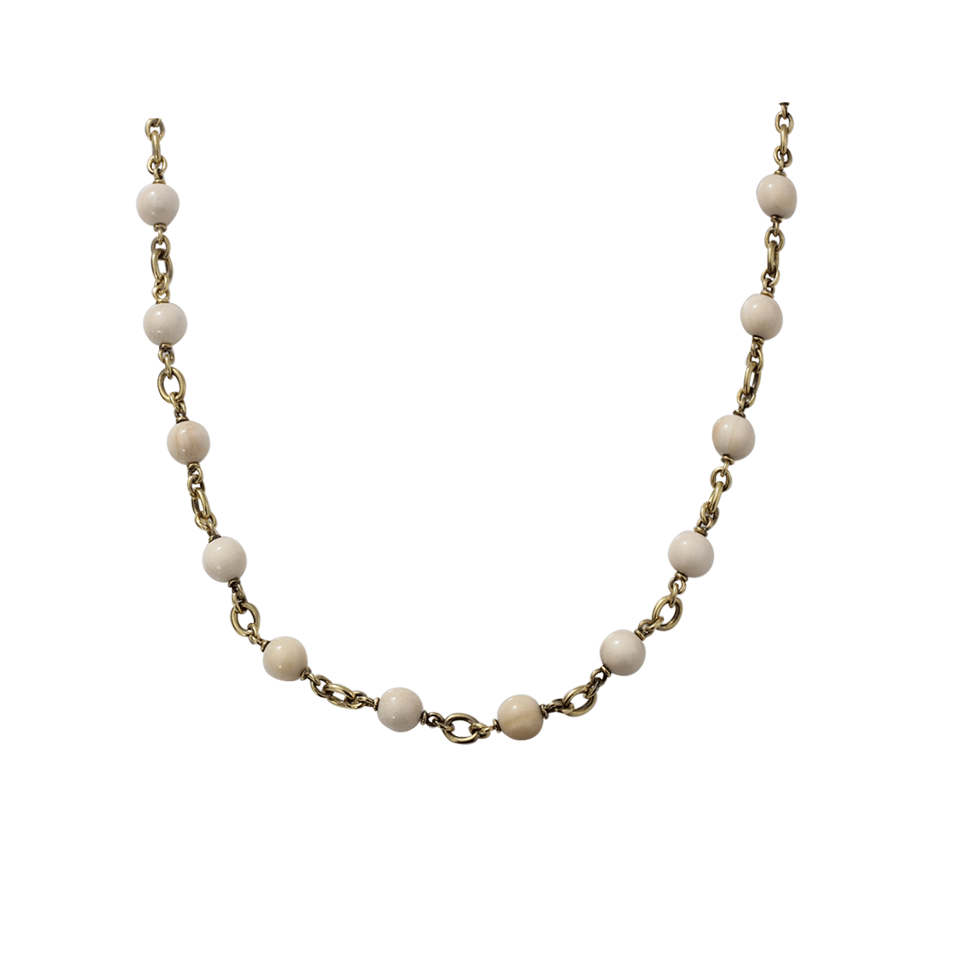 SYLVA & CIE-Mammoth Bead Necklace-YELLOW GOLD