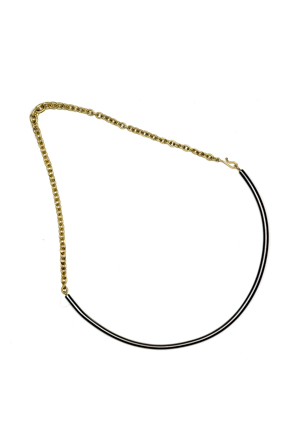 Mixed Metal Choker Necklace-YELLOW GOLD-JEWELRYFINE JEWELNECKLACE O-SYLVA & CIE