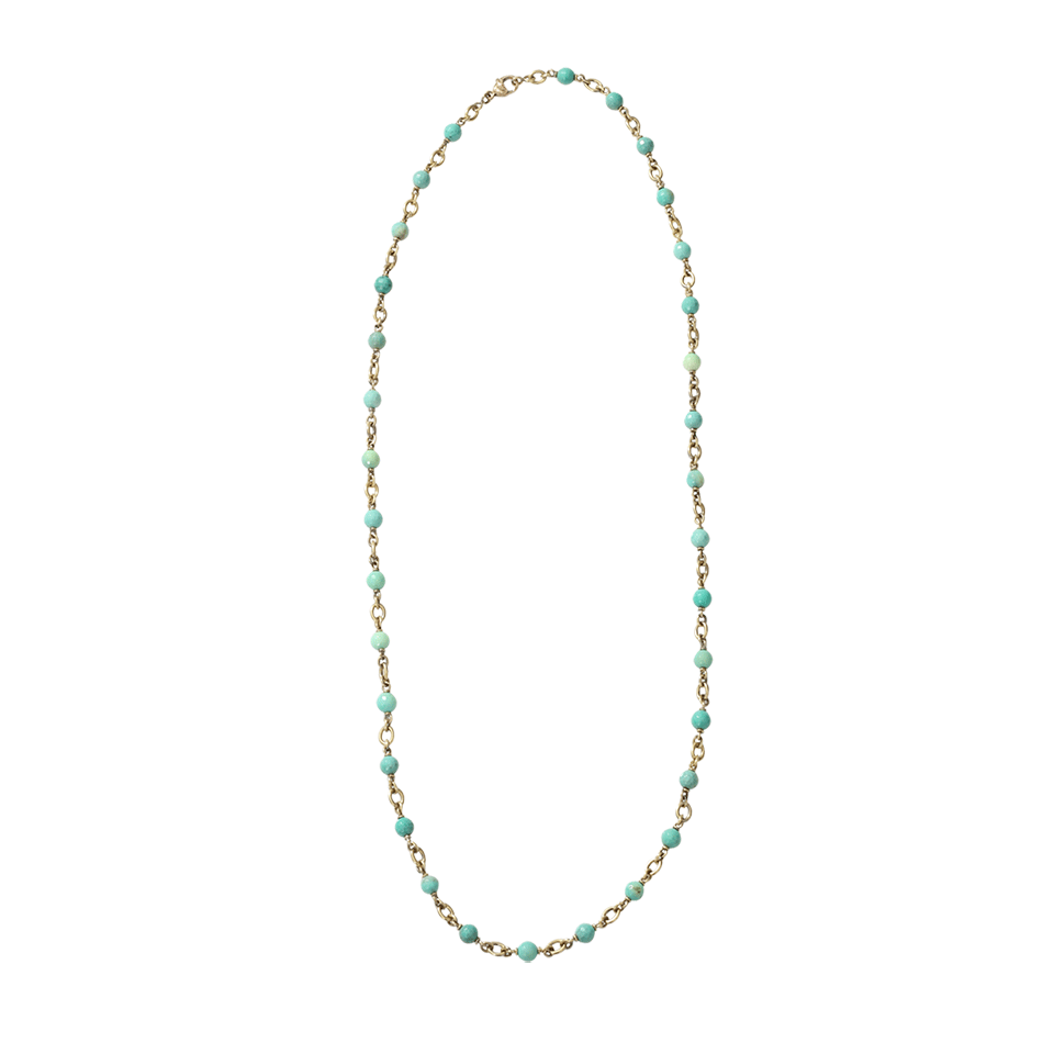 SYLVA & CIE-Moss Green Opal Necklace-YELLOW GOLD