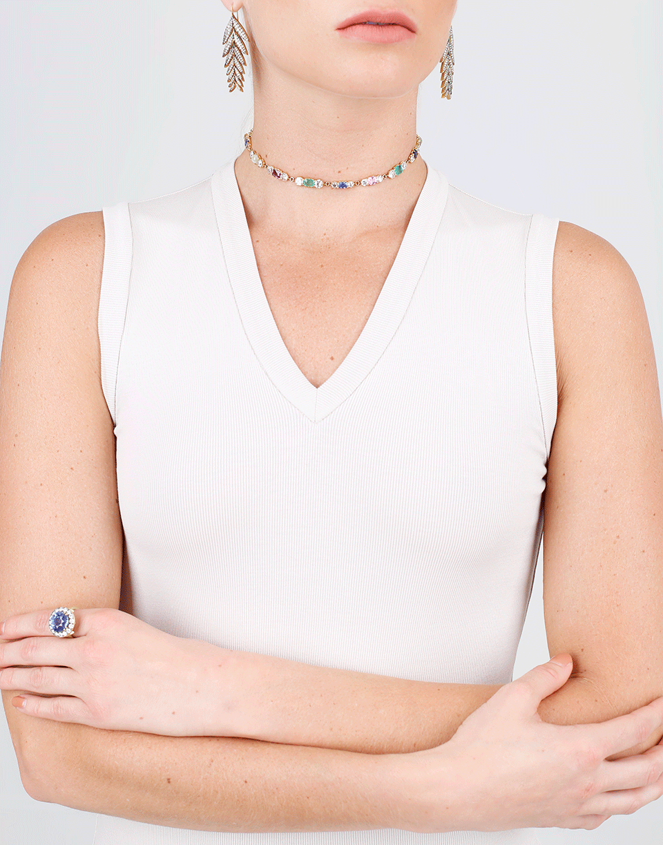 SYLVA & CIE-Vintage Bracelet & Choker Necklace-YELLOW GOLD