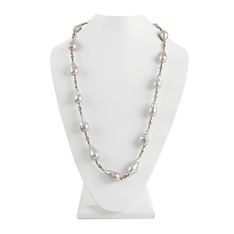SYLVA & CIE-Pearl Necklace-YLW GOLD