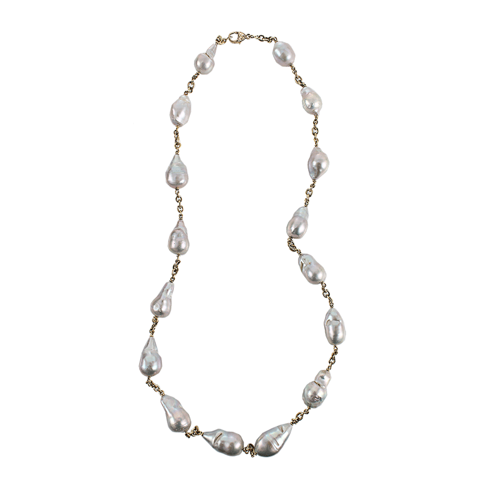 SYLVA & CIE-Pearl Necklace-YLW GOLD