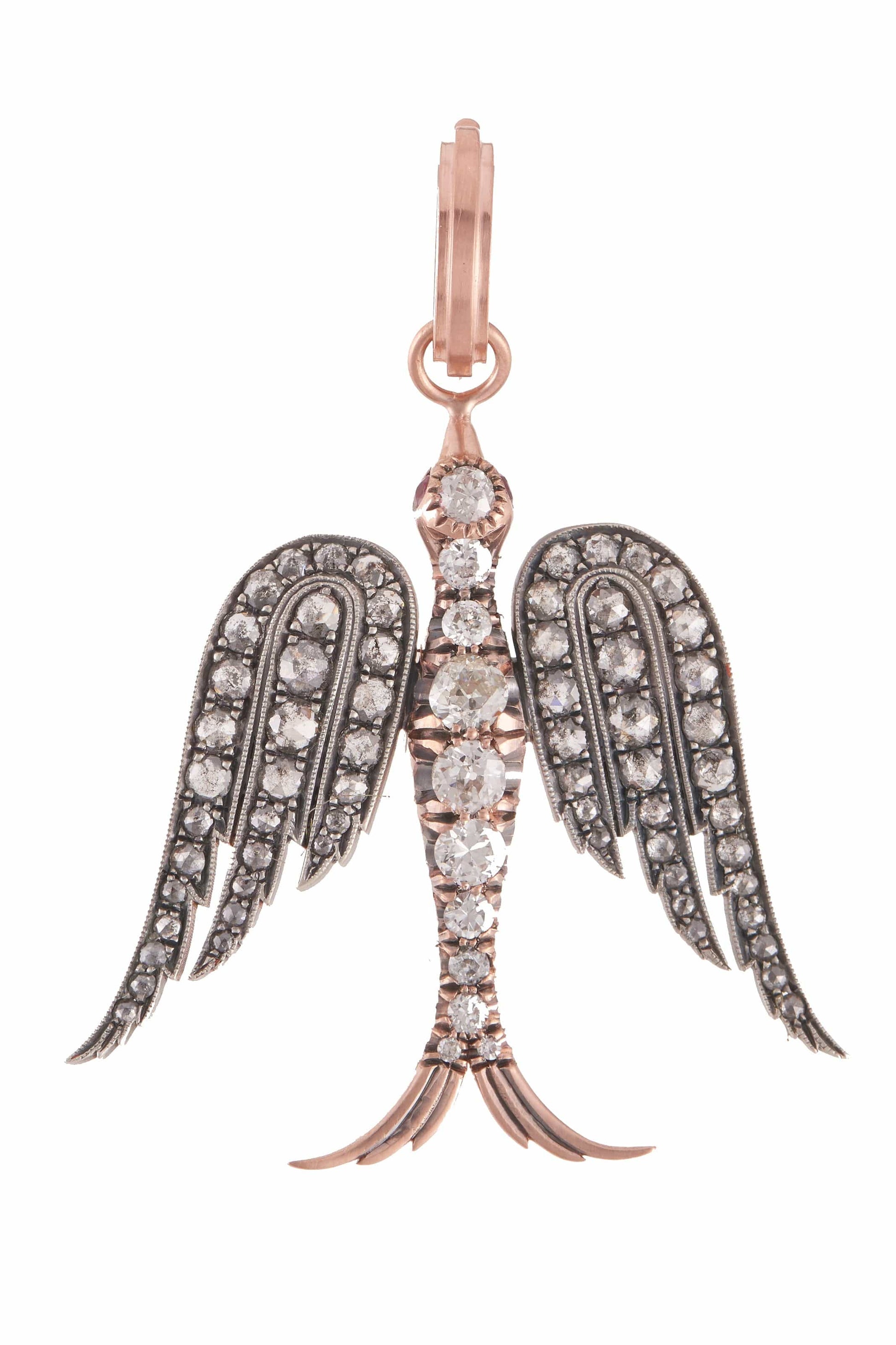 SYLVA & CIE-Angel Swallow Pendant-ROSE GOLD