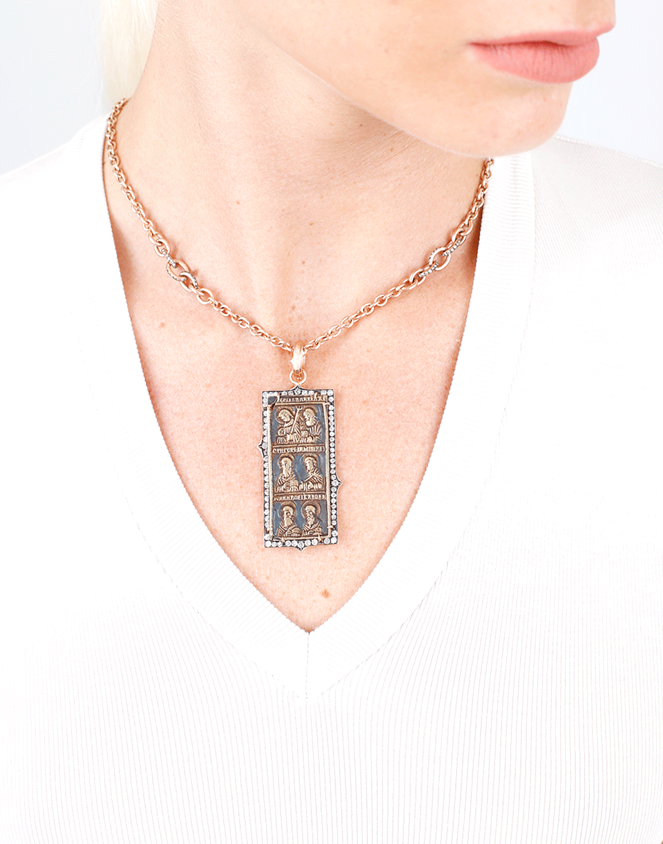 SYLVA & CIE-Apostle Icon Pendant-ROSE GOLD