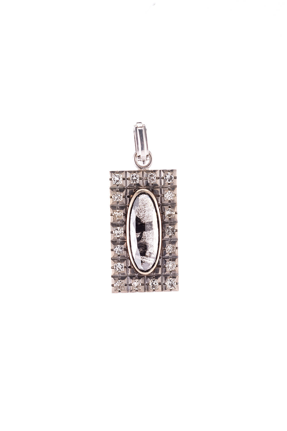 Renee Rough Diamond Pendant-WHITE GOLD-JEWELRYFINE JEWELPENDANT-SYLVA & CIE