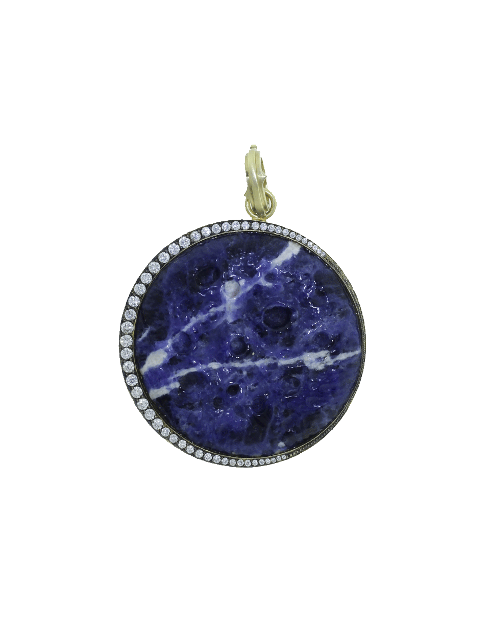SYLVA & CIE-Blue Moon Lapis Pendant-YELLOW GOLD