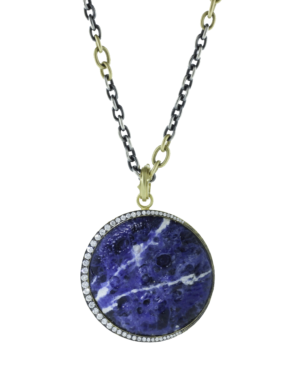 SYLVA & CIE-Blue Moon Lapis Pendant-YELLOW GOLD