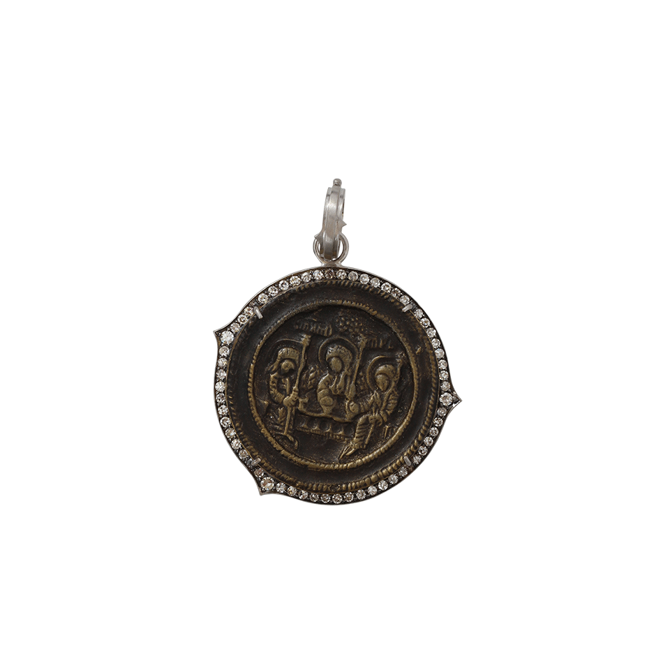 SYLVA & CIE-Bronze Coin Pendant-YELLOW GOLD
