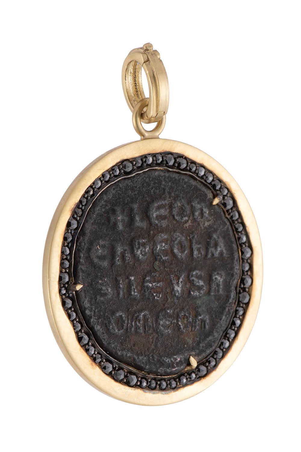 Byzantine Leo VI Coin Pendant-YELLOW GOLD-JEWELRYFINE JEWELPENDANT-SYLVA & CIE