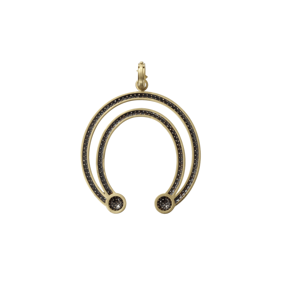 SYLVA & CIE-Diamond Horse Shoe Pendant-YELLOW GOLD