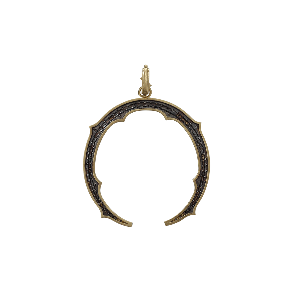 SYLVA & CIE-Diamond Horseshoe Pendant-YELLOW GOLD