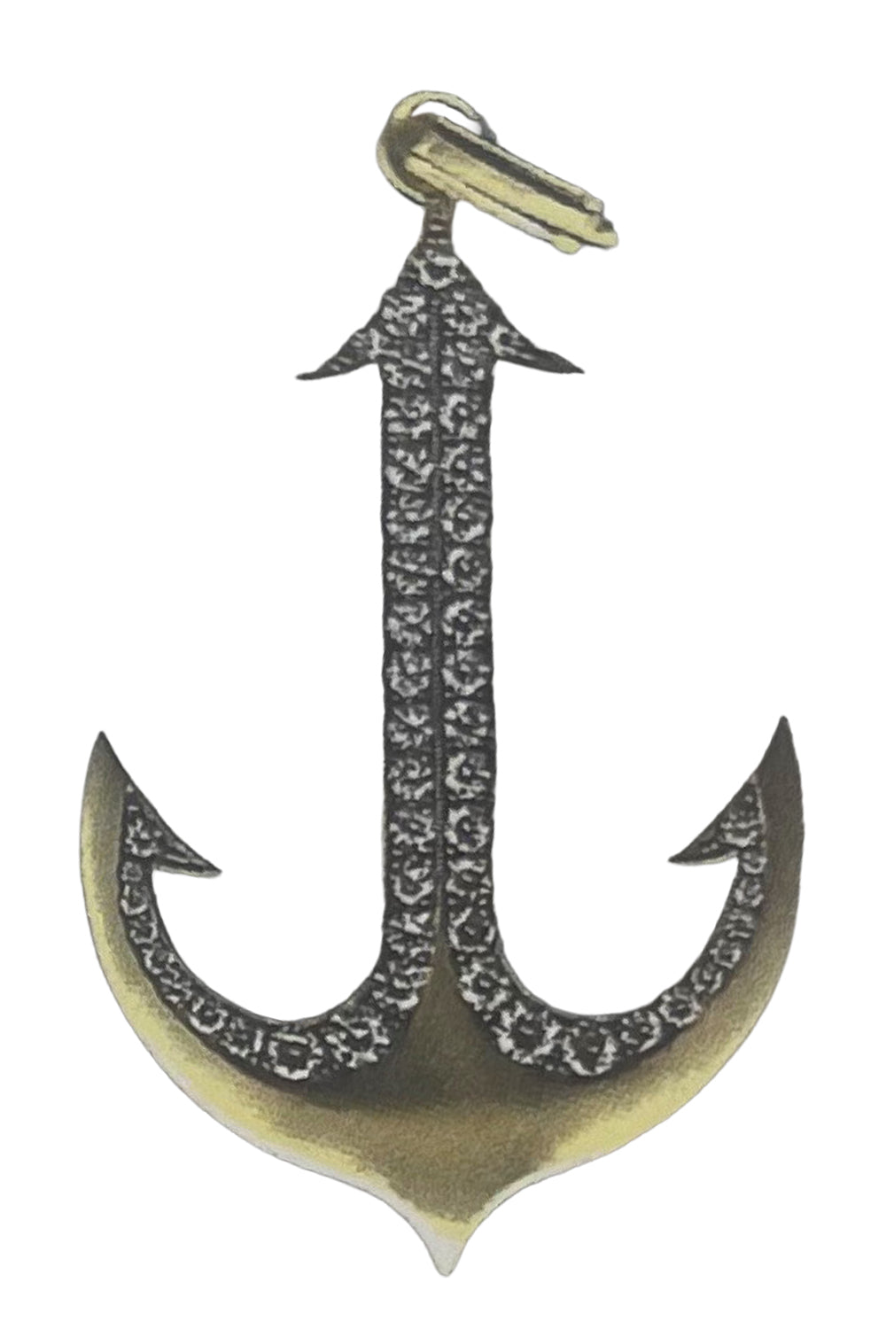 Diamond Large Anchor Pendant-YELLOW GOLD-JEWELRYFINE JEWELPENDANT-SYLVA & CIE