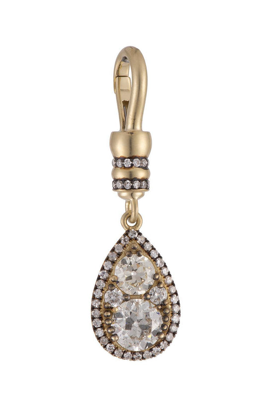 Diamond Old Europen Pear Pendant-YELLOW GOLD-JEWELRYFINE JEWELPENDANT-SYLVA & CIE