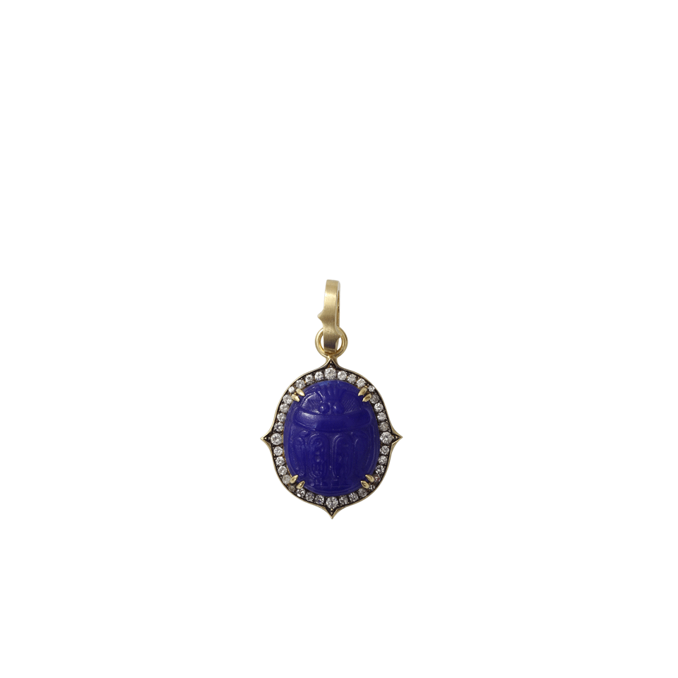 SYLVA & CIE-Intaglio Scarab Pendant-YELLOW GOLD