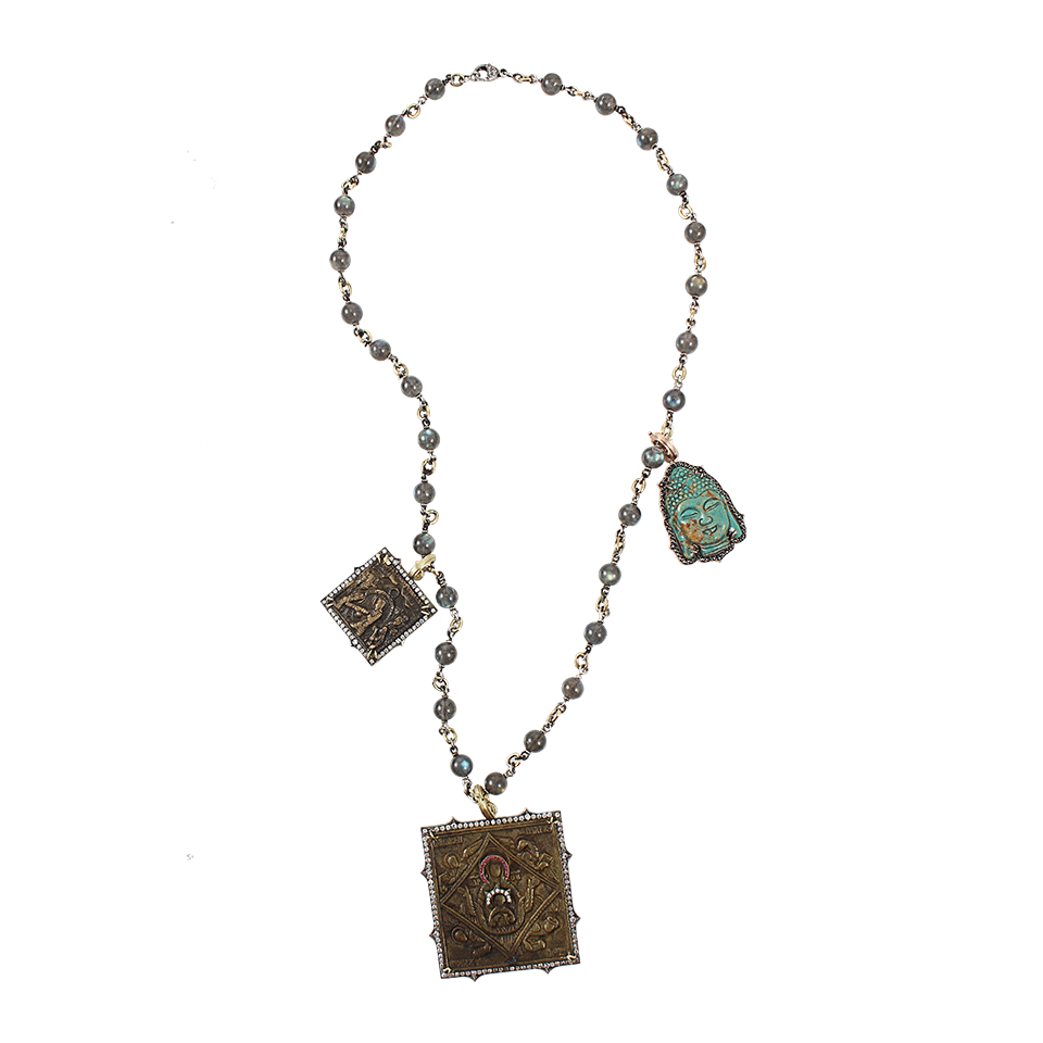 SYLVA & CIE-Large Russian Icon Pendant-YELLOW GOLD