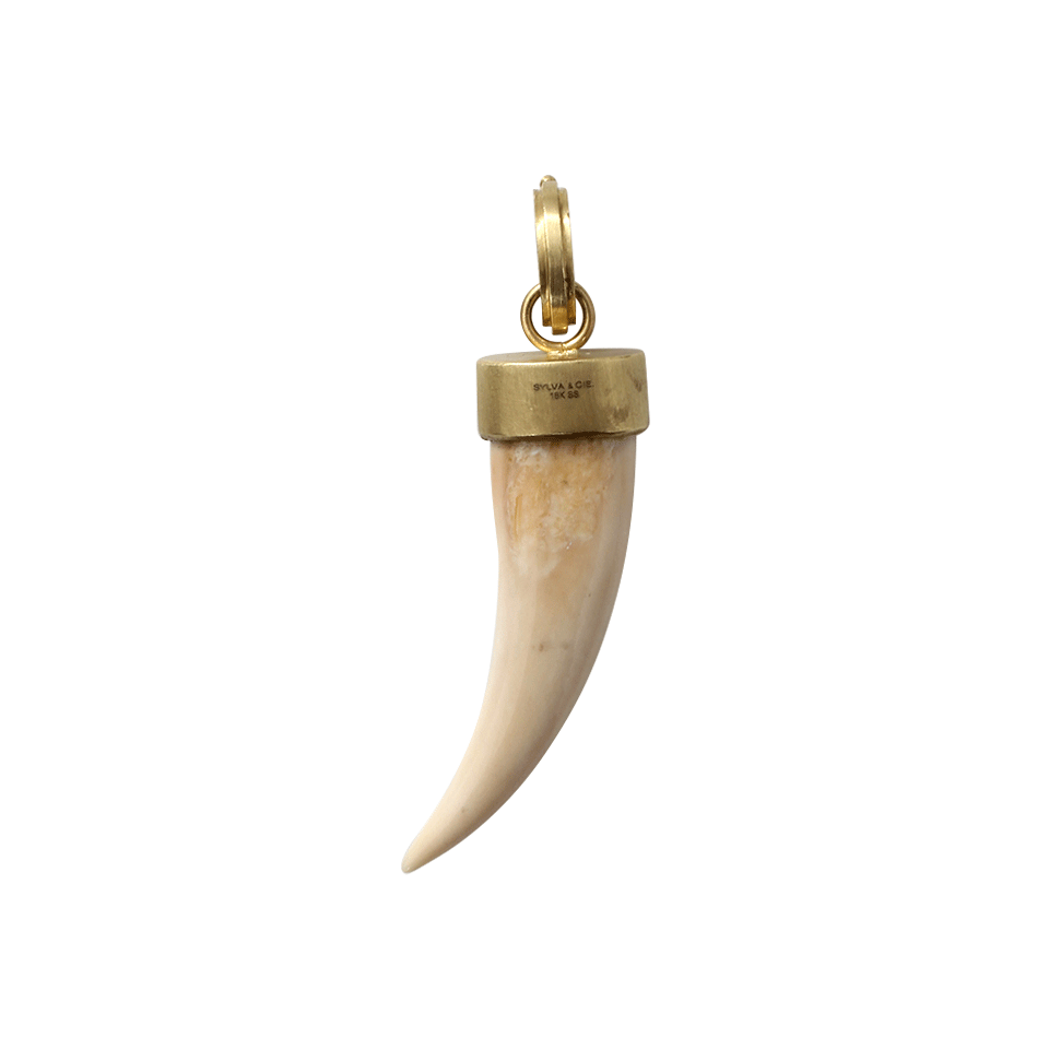 SYLVA & CIE-Mammoth Tooth Diamond Pendant-YELLOW GOLD