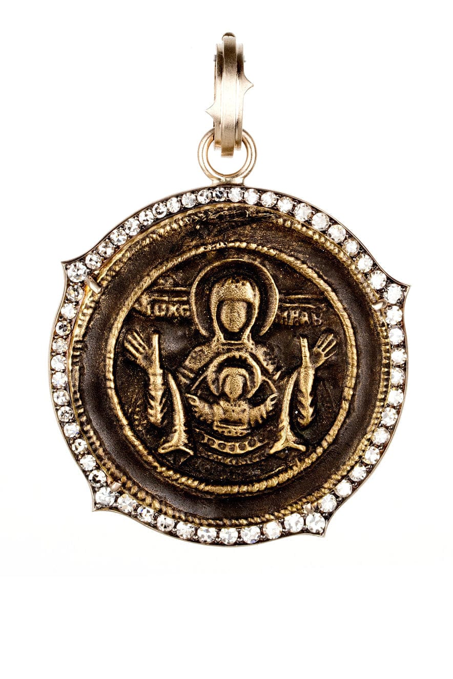 SYLVA & CIE-Mother and Child Pendant-YELLOW GOLD